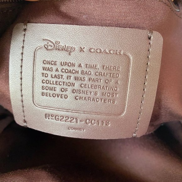 NWT Coach Disney X Coach Track Pack In Signature Canvas With Patches CC113 - Picture 11 of 11